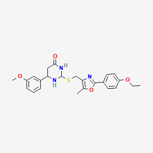 2-({[2-(4-Ethoxyphenyl)-5-methyl-1,3-oxazol-4-yl]methyl}sulfanyl)-6-(3-methoxyphenyl)-3,4-dihydropyrimidin-4-one