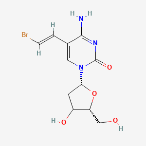 molecular formula C11H14BrN3O4 B1234247 Bromovinyldeoxycytidine CAS No. 74131-09-2
