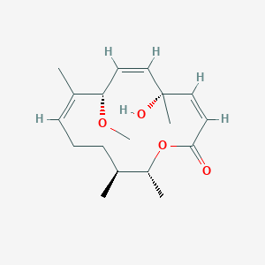 (3Z,5R,6Z,8S,9Z,13S,14R)-5-hydroxy-8-methoxy-5,9,13,14-tetramethyl-1-oxacyclotetradeca-3,6,9-trien-2-one