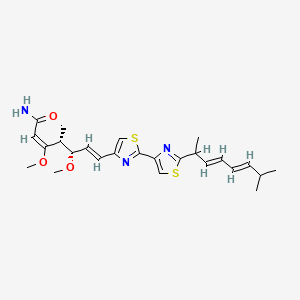 molecular formula C25H33N3O3S2 B1234248 (+)-粘菌素 