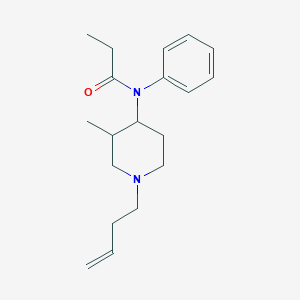 molecular formula C19H28N2O B123425 N-(1-(3-Butenyl)-3-methyl-4-piperidinyl)-N-phenylpropanamide CAS No. 155125-61-4