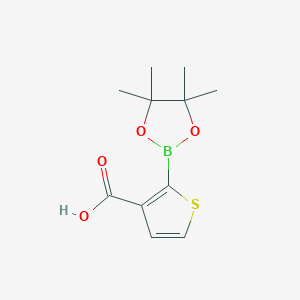 2-(4,4,5,5-Tetramethyl-1,3,2-dioxaborolan-2-yl)thiophene-3-carboxylic acid