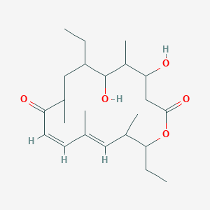 molecular formula C23H38O5 B1234252 20-Deoxo-12,13-desepoxy-12,13-dehydrorosaranolide CAS No. 74758-60-4