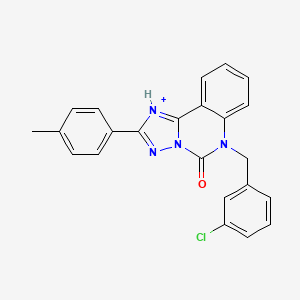 6-[(3-chlorophenyl)methyl]-2-(4-methylphenyl)-5H,6H-[1,2,4]triazolo[1,5-c]quinazolin-5-one