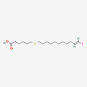 molecular formula C17H31IO2Te B1234254 18-Iodo-7-tellura-17-octadecenoic acid CAS No. 85976-90-5