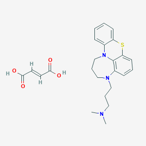 molecular formula C24H29N3O4S B1234259 Dimethylaminopropyltetrahydro-aza-azepinophenothiazine maleate CAS No. 2238-88-2
