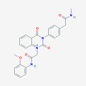 2-[4-(1-{[(2-methoxyphenyl)carbamoyl]methyl}-2,4-dioxo-1,2,3,4-tetrahydroquinazolin-3-yl)phenyl]-N-methylacetamide