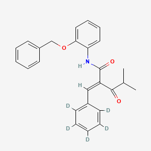 N-2-Benzyloxyphenyl a-Benzilidene-d5 Isobutyrylacetamide