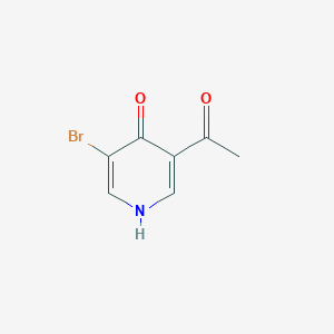 molecular formula C7H6BrNO2 B12342672 1-(5-Bromo-4-hydroxypyridin-3-YL)ethanone 