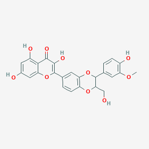 molecular formula C25H20O10 B1234275 2,3-Dehydrosilybin CAS No. 25166-14-7
