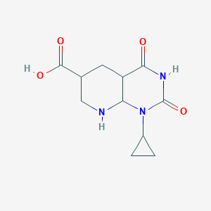 1-Cyclopropyl-2,4-dioxo-4a,5,6,7,8,8a-hexahydropyrido[2,3-d]pyrimidine-6-carboxylic acid