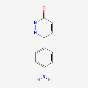 molecular formula C10H9N3O B12342790 3-(4-aminophenyl)-3H-pyridazin-6-one 