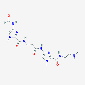 B123428 N-(3-((2-(((2-(Dimethylamino)ethyl)amino)carbonyl)-1-methyl-1H-imidazol-4-yl)amino)-3-oxopropyl)-4-(formylamino)-1-methyl-1H-imidazole-2-carboxamide CAS No. 155788-21-9