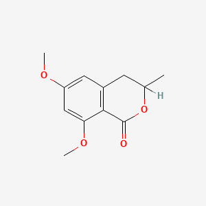 molecular formula C12H14O4 B1234281 6,8-Dimethoxy-3-methyl-3,4-dihydroisocoumarin CAS No. 77844-97-4