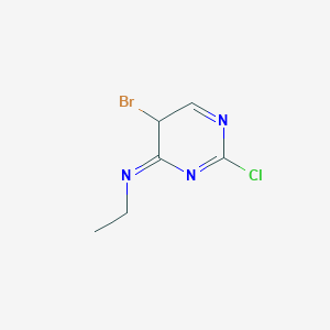 5-bromo-2-chloro-N-ethyl-5H-pyrimidin-4-imine