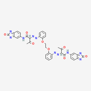 molecular formula C36H28N10O8 B12342823 Pigment Yellow 180 (C.I. 21290) 