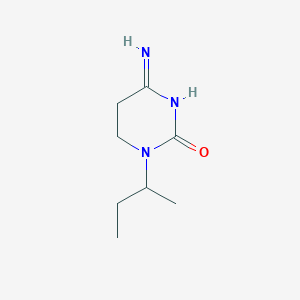 molecular formula C8H15N3O B12342862 4-Amino-1-(butan-2-yl)-1,2,5,6-tetrahydropyrimidin-2-one 