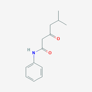 molecular formula C13H17NO2 B12342869 5-methyl-3-oxo-N-phenylhexanamide 