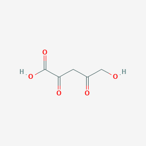 molecular formula C5H6O5 B1234287 5-羟基-2,4-二氧戊酸 