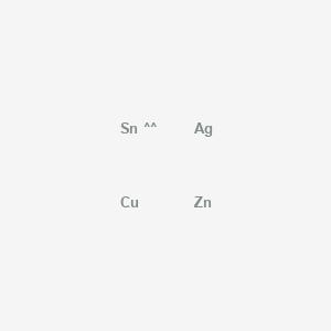 molecular formula AgCuSnZn B1234288 Copper; silver; tin; zinc CAS No. 55964-74-4