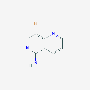 molecular formula C8H6BrN3 B12342904 8-bromo-4aH-1,6-naphthyridin-5-imine 