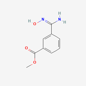 molecular formula C9H10N2O3 B12342907 methyl 3-[(E)-amino(hydroxyimino)methyl]benzoate 