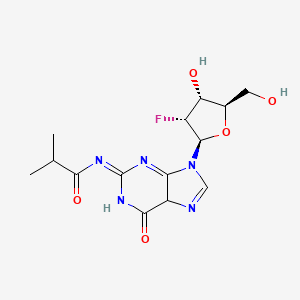 N-[9-[(2R,3R,4R,5R)-3-fluoro-4-hydroxy-5-(hydroxymethyl)oxolan-2-yl]-6-oxo-5H-purin-2-ylidene]-2-methylpropanamide