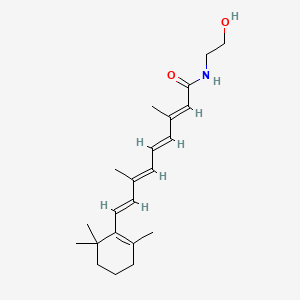 molecular formula C22H33NO2 B1234294 N-(2-Hydroxyethyl)retinamide CAS No. 33631-47-9