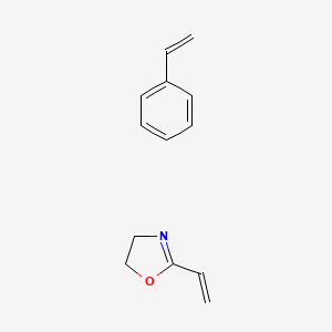 molecular formula C13H15NO B12342940 2-Ethenyl-4,5-dihydro-1,3-oxazole;styrene 