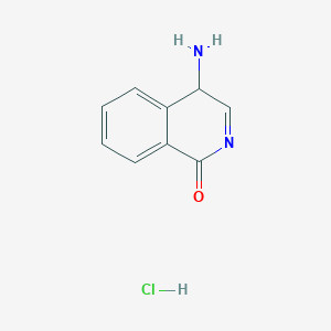 molecular formula C9H9ClN2O B12342941 4-amino-4H-isoquinolin-1-one;hydrochloride 