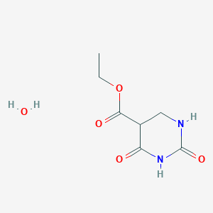 Ethyl 2,4-dioxo-1,3-diazinane-5-carboxylate;hydrate