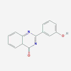 molecular formula C14H10N2O2 B12342980 2-(3-hydroxyphenyl)-4aH-quinazolin-4-one 