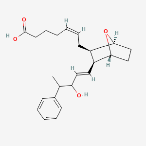 molecular formula C24H32O4 B1234299 (Z)-7-[(1S,2R,3S,4R)-3-[(E)-3-hydroxy-4-phenylpent-1-enyl]-7-oxabicyclo[2.2.1]heptan-2-yl]hept-5-enoic acid CAS No. 87983-63-9