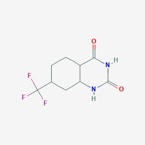 7-(trifluoromethyl)-4a,5,6,7,8,8a-hexahydro-1H-quinazoline-2,4-dione