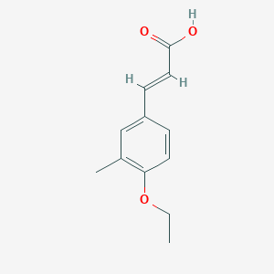 3-(4-Ethoxy-3-methylphenyl)prop-2-enoic acid