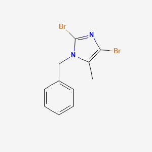 molecular formula C11H10Br2N2 B12343038 1-Benzyl-2,4-dibromo-5-methyl-1H-imidazole 