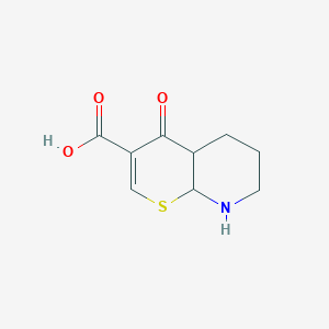 molecular formula C9H11NO3S B12343044 4-oxo-4H-thiopyrano[2,3-b]pyridine-3-carboxylic acid 