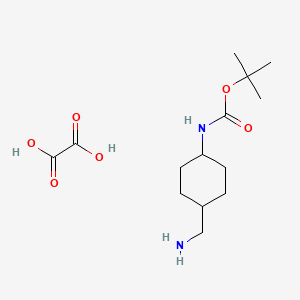 tert-butyl N-[4-(aminomethyl)cyclohexyl]carbamate;oxalic acid