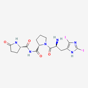 5-Oxoprolyl-2,4(5)-diiodohistidyl-prolinamide