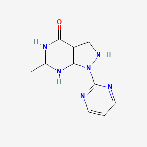 6-methyl-1-pyrimidin-2-yl-3,3a,5,6,7,7a-hexahydro-2H-pyrazolo[3,4-d]pyrimidin-4-one