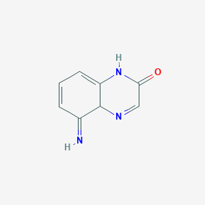 molecular formula C8H7N3O B12343098 5-Imino-1,4a-dihydroquinoxalin-2-one 