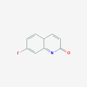 molecular formula C9H6FNO B12343108 7-fluoro-4aH-quinolin-2-one 