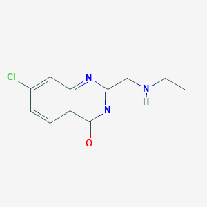 7-chloro-2-(ethylaminomethyl)-4aH-quinazolin-4-one