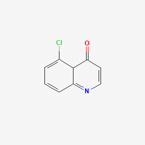 molecular formula C9H6ClNO B12343205 4(1H)-Quinolinone, 5-chloro- 