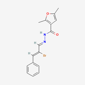 2,5-Dimethyl-furan-3-carboxylic acid (2-bromo-3-phenyl-allylidene)-hydrazide