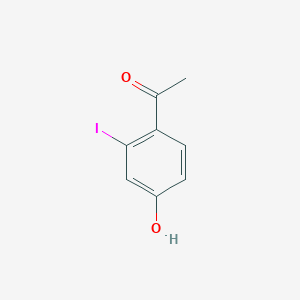 molecular formula C8H7IO2 B12343258 1-(4-Hydroxy-2-iodophenyl)ethan-1-one CAS No. 89942-32-5