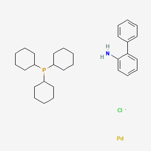 Palladium;2-phenylaniline;tricyclohexylphosphane;chloride