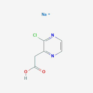 Sodium;2-(3-chloropyrazin-2-yl)acetic acid