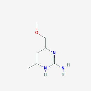 4-(Methoxymethyl)-6-methyl-1,4,5,6-tetrahydropyrimidin-2-amine