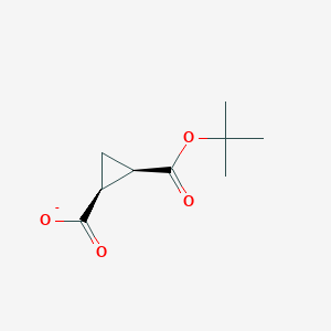 (1S,2R)-2-[(2-methylpropan-2-yl)oxycarbonyl]cyclopropane-1-carboxylate